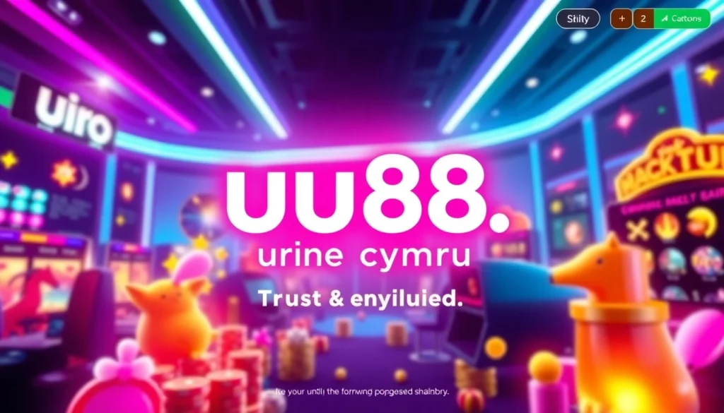 Screenshot of the uu88.cymru gambling platform showcasing an intuitive interface and engaging casino elements for user trust and excitement.