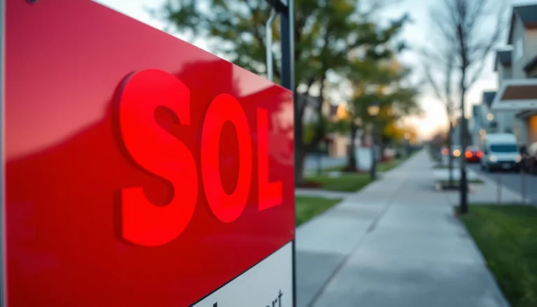 A high-quality sold sign displayed outside a house, emphasizing visibility and professional design for real estate marketing.
