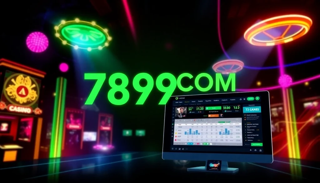 789F COM online betting platform with engaging casino and sports graphics, emphasizing trust and innovation for users.