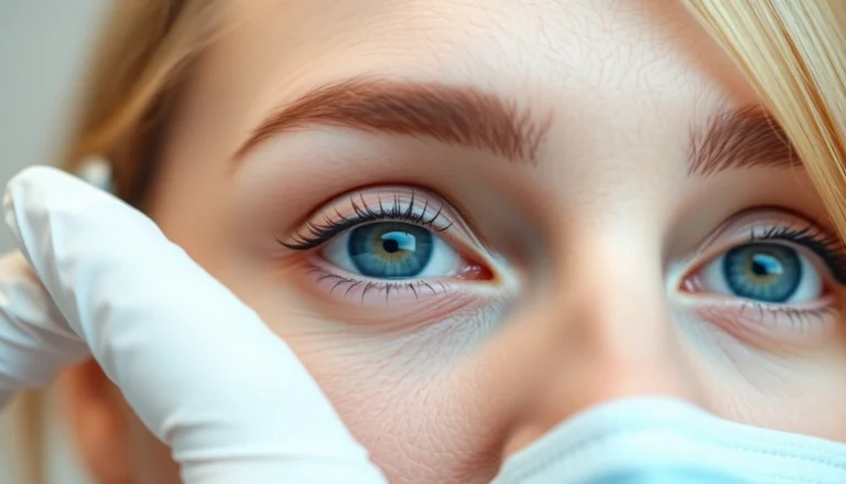 Oberlidstraffung Zürich: Patient with rejuvenated eyelids after cosmetic surgery, natural and confident look.