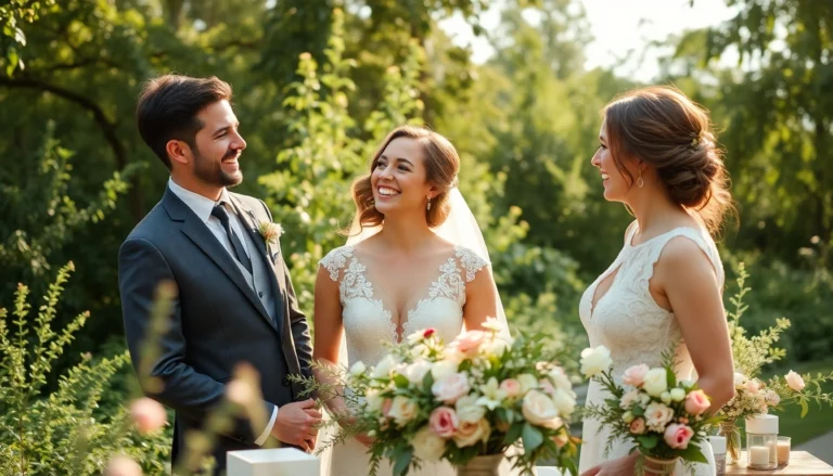 Photo mariage andenne showcasing a joyful outdoor wedding with a scenic backdrop and natural lighting, capturing authentic moments of the couple.