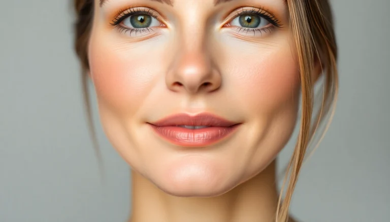 Illustration of a woman after Fadenlifting Zürich demonstrating youthful, firm skin and subtle facial contours.