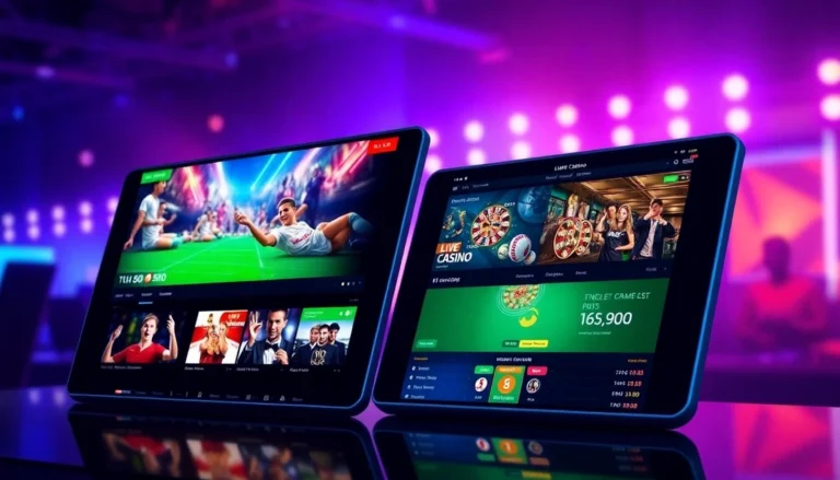 Sky exchange login process with vibrant casino and sports betting visuals, showcasing ease of access and secure platform features, inviting users to log in confidently.