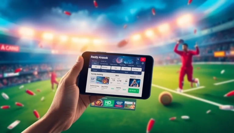 Open Reddy Anna Book on mobile device showcasing live sports betting for quick and secure gaming experiences.