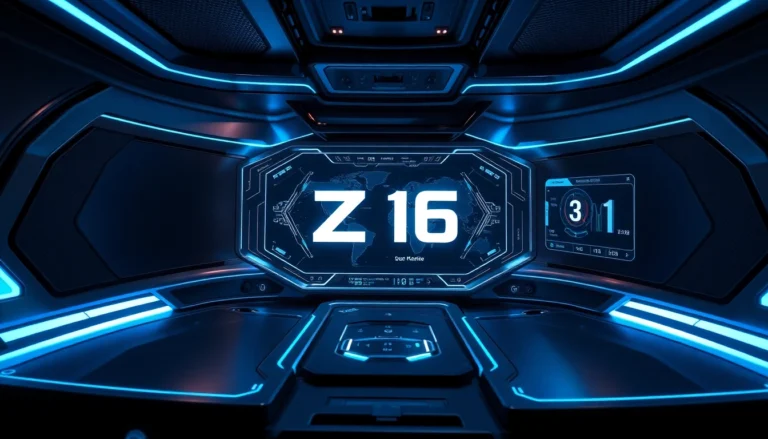 Z16 technology integration with sleek interface highlights advanced performance and innovation
