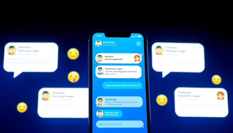 Greek chat app interface with vibrant colors and engaging chat bubbles for social connections