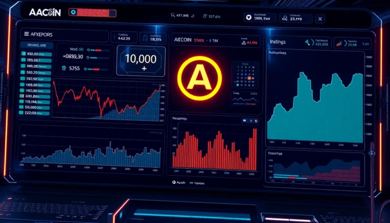 Aicoin cryptocurrency analytics dashboard with real-time charts and data visualization for investors