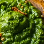 Green Masala Paste being prepared with fresh herbs and spices for flavorful cooking